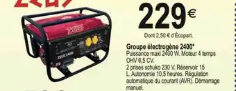 Groupe électrogène 2400*