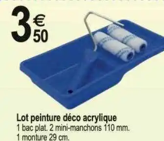 Tridôme Lot peinture déco acrylique offre