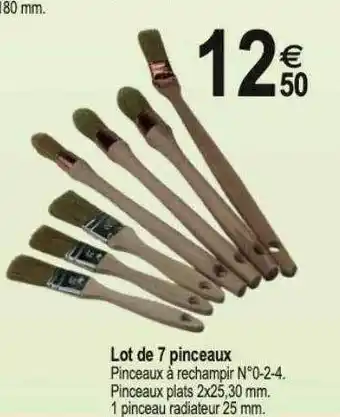 Tridôme Lot de 3 pinceaux offre