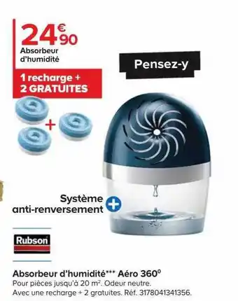 Castorama Absorbeur d'humidité aéro 360° rubson offre