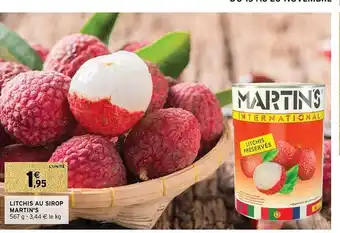 Intermarché Litchis au sirop martin's offre