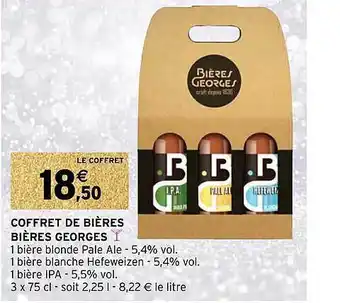 Intermarché Coffret de bières bières georges offre