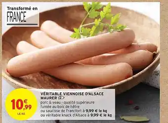 Intermarché Véritable viennoise d'alsace maurer offre