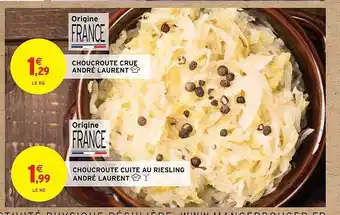 Choucroute cuite au riesling andré laurent