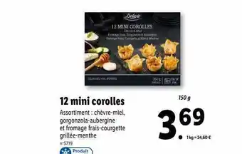 Lidl 12 mini corolles deluxe offre