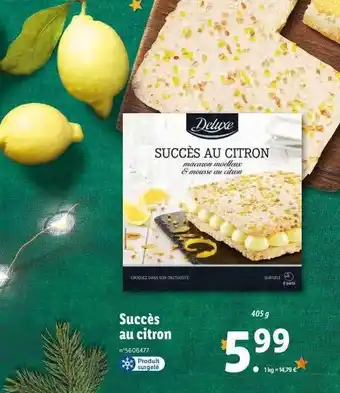 Lidl Succès au citron deluxe offre
