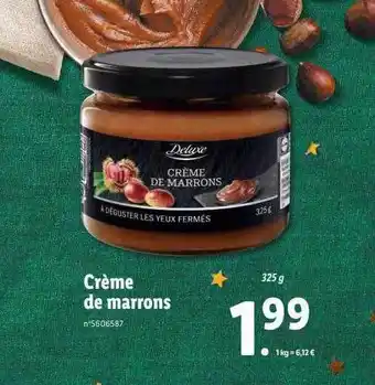 Lidl Crème de marrons deluxe offre