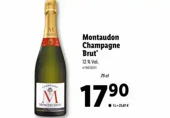 Lidl Montaudon champagne brut offre