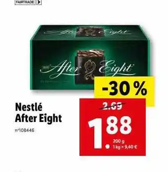 Lidl Nestlé after eight offre