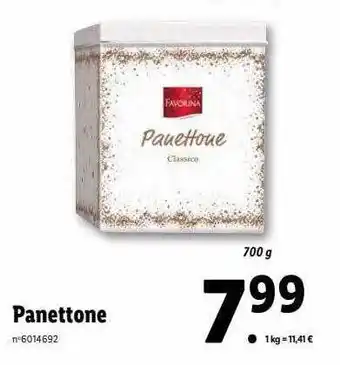 Lidl Panettone favorina offre