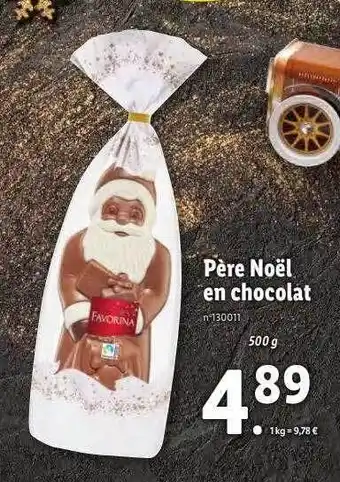 Lidl Père noël en chocolat offre