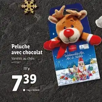 Lidl Peluche avec chocolat offre