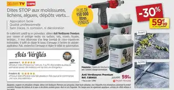 Teleshopping Anti verdissures premium offre