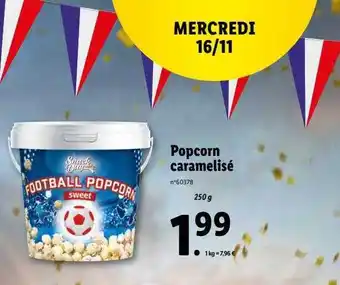 Lidl Popcorn caramelisé offre