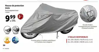 Lidl Housse de protection moto offre