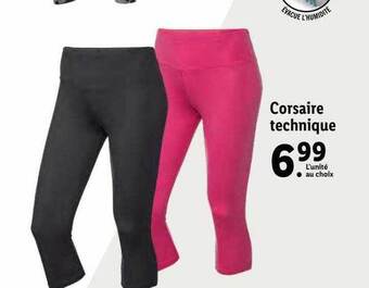 Lidl Corsaire technique offre