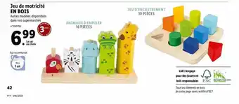 Lidl Jeu de motricité en bois offre