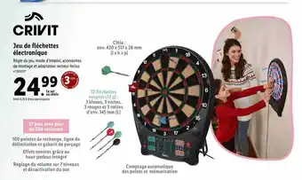 Jeu de fléchettes électronique crivit