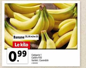 Lidl Banane offre