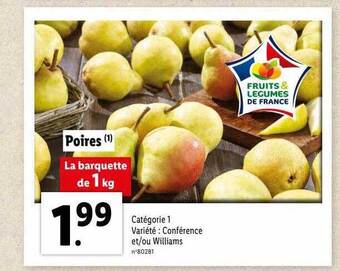 Lidl Poires offre