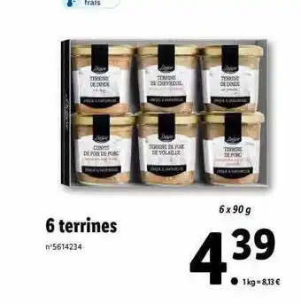 6 terrines