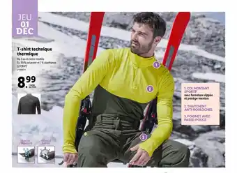 Lidl T-shirt technique thermique offre
