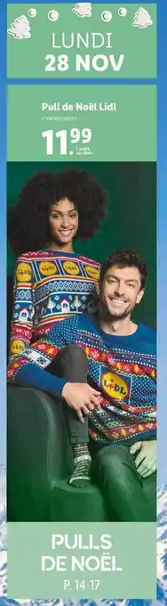 Lidl Pull de noël lidl offre