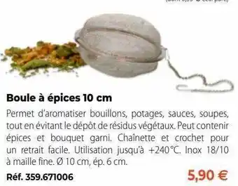 Boule à épices 10 cm
