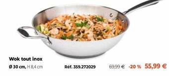 Mathon Wok tout inox offre