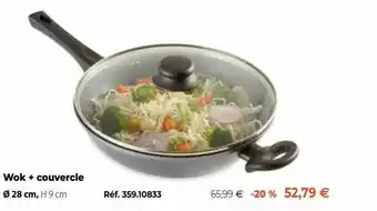 Mathon Wok + couvercle offre