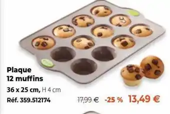 Mathon Plaque 12 muffins offre