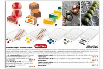 Siliko art kits et moules pour chocolats chocado