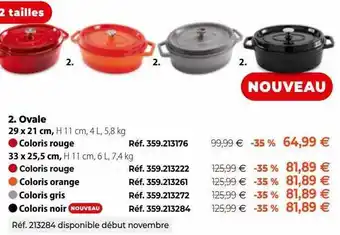 Mathon Cocotte ovale offre