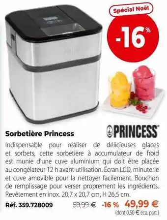 Sorbetière princess