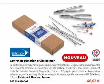 Mathon Déglon coffret dégustation fruits de mer offre