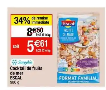 Migros Cocktail de fruits de mer escal offre