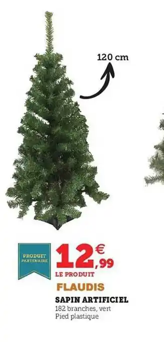 Super U Sapin artificiel flaudis offre