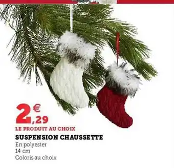 Super U Suspension chaussette offre