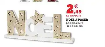 Super U Noël à poser offre