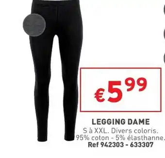 Trafic Legging dame offre