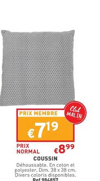 Trafic Coussin offre