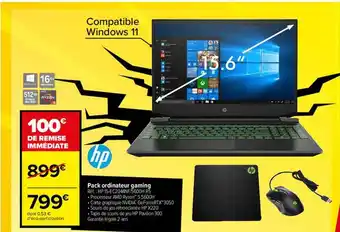 Carrefour Pack ordinateur gaming hp offre
