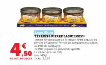 Hyper U Terrines pierres laguilhon offre