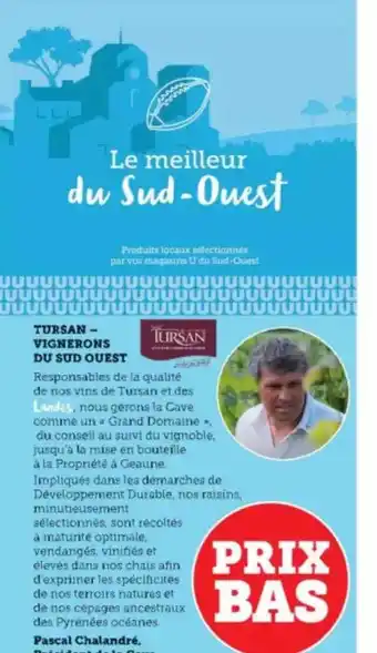 Hyper U Tursan - vignerons du sud ouest offre