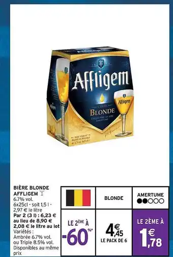Intermarché Bière blonde affligem offre