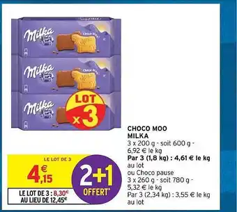 Intermarché Choco moo milka offre