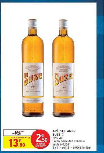 Intermarché Apéritif amer suze offre