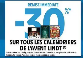 Intermarché Contact Les calendriers de l'avent lindt offre