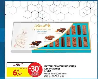 Intermarché Contact Bâtonnets connaisseurs les pralinés lindt offre