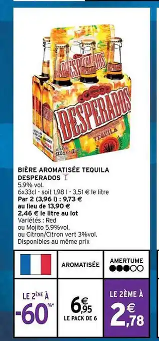 Bière aromatisée tequila desperados